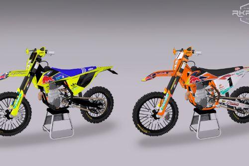 2020 KTM EXC450 with 2 RedBull Liveries