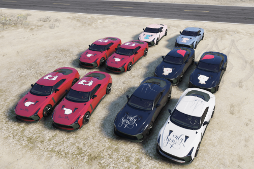 2021 Nissan GT-R50 - Valentine's day Liveries Pack (12 switches)