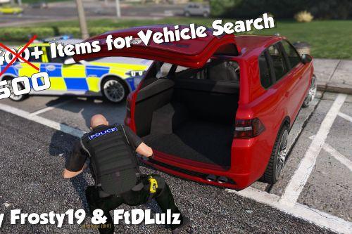 500 Realistic Items for Vehicle Search Mod (Violent and Non-Violent Packs)