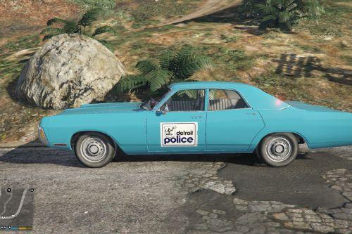 70s Detroit Police Car 