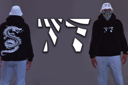 7MORE7 Dragon Hoodie for MP Male