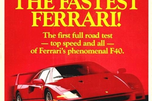 1987 Ferrari F40 [Add-On B7aae7 car and driver magazine 1991 february