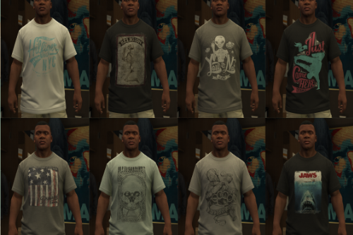 A variety pack of t-shirts
