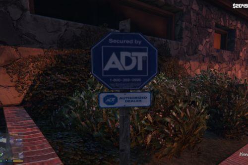ADT Security Sign