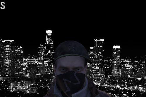 Aiden Pearce + Real Mask and Inner Shirt Model + Real Head