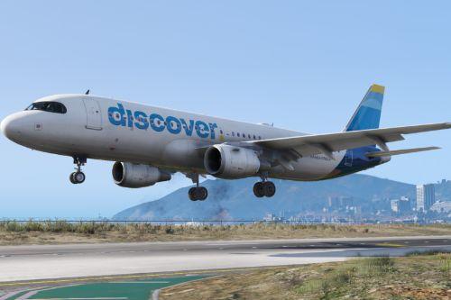 Airbus A320-200 Discover Airlines Livery Pack (PaintJob)