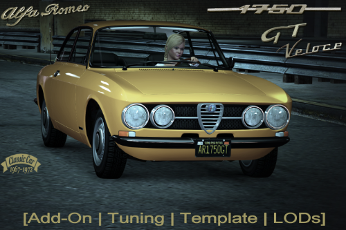 Alfa Romeo 1750 GT Veloce [Add-On | Tuning | Template | LODs] 