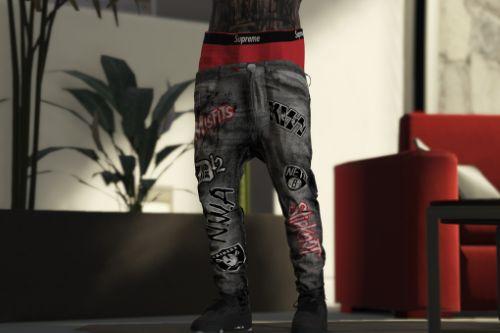All Around Sagged Jeans Texture | MP Male