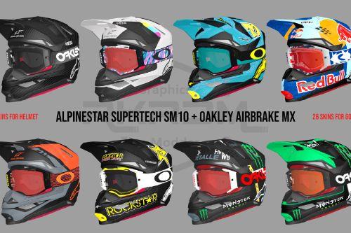 Alpinestar Supertech SM10 + Oakley Airbrake MX