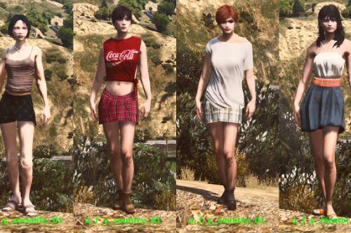 Ambient Female Ped Pack [Add-On Ped/ Replace]