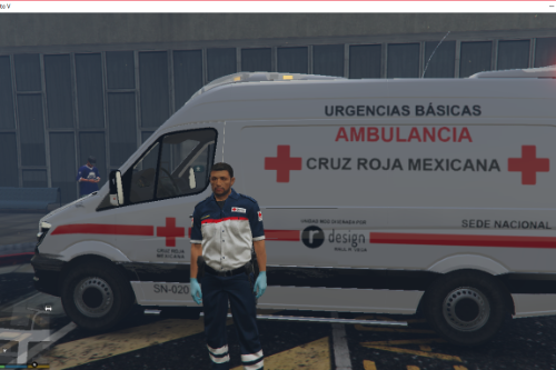 Ambulancia Sprinter Cruz Roja Mexicana