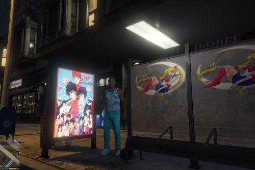 Anime Bus Shelters