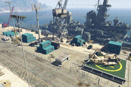Army Base At Los Santos Docks [Menyoo] 