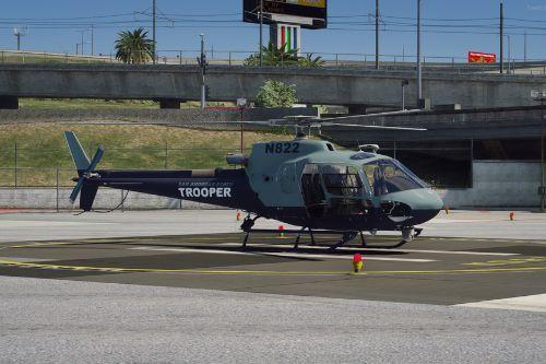 AS-350 Ecureuil SAST Livery (San Andreas State Trooper)