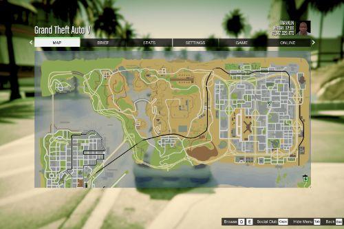 Atlas / GTA 5 Style Map with Radar for Las Venturas & San Fierro
