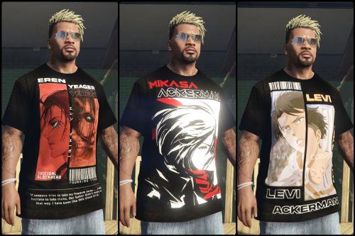 Attack on Titan T-shirt Pack for franklin 