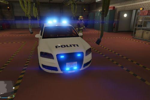 Audi A8 Danish Police Car