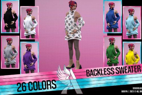 Backless Sweater - MP Female - Textures