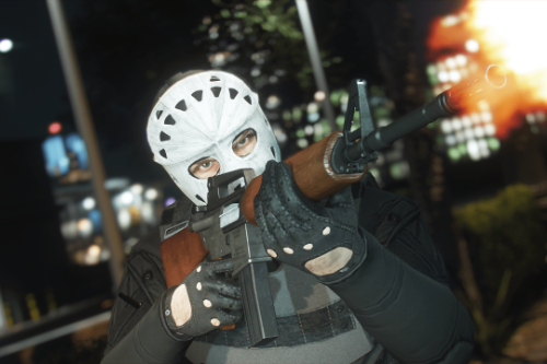 Balaclava & Classic Hockey Mask Combo [MP Male]