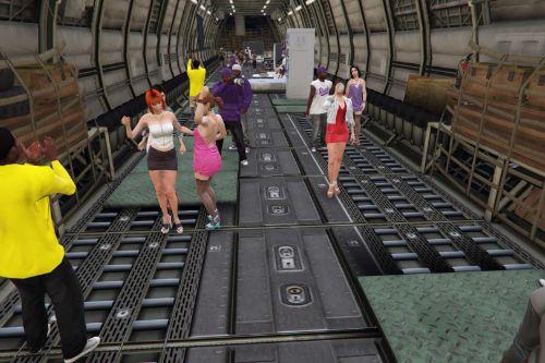 Ballas Gang Party on Cargo plane