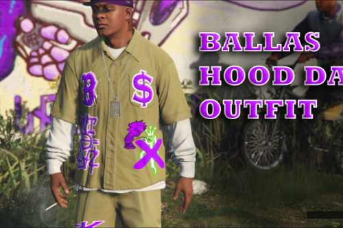 Ballas Hood Day - Gang Outfit for Franklin