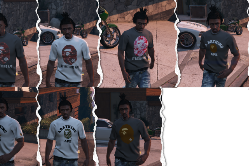 Bape T-shirt pack for MP Male 