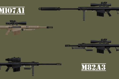 BARRETT M107A1 + M82A3 [29inch + 20inch]