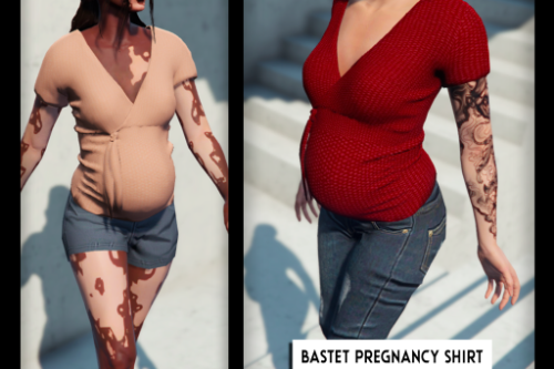 Bastet Pregnancy Shirt for MP Female