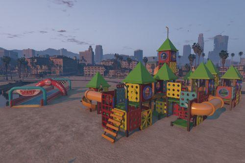 Beachgame - Sliding race & Beach castle [Add-On / FiveM / ALTV] 