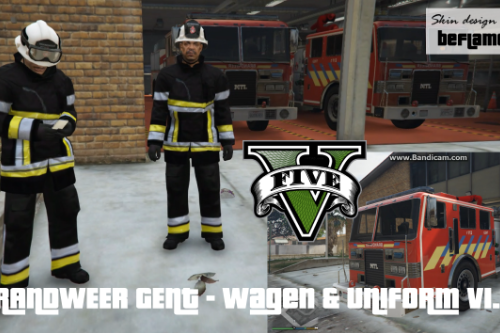 Belgian Firetruck + Firefighter Uniform