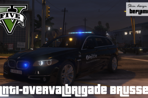 Belgian Police BMW 525D - Anti-overvalbrigade Brussel