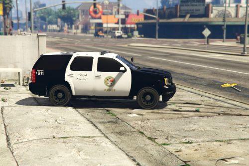 Black and White LSPD Tahoe