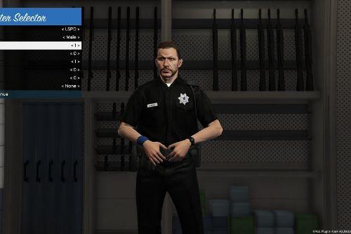 Black LSPD Replacement Peds
