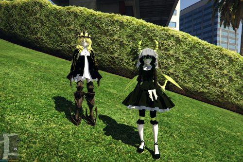 Black Rock Shooter (Dead Master and Chariot) [Add-On Ped]
