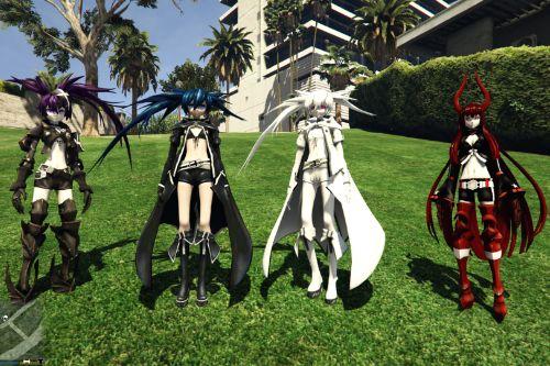 Black Rock Shooter Pack [Add-On Ped] 