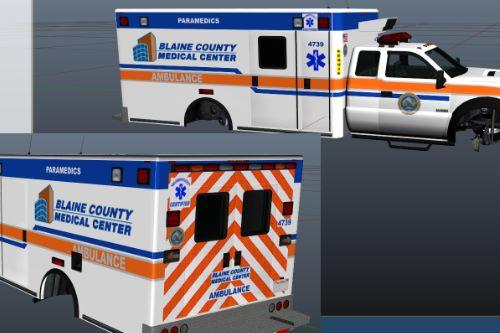 Blaine County Medical Center Ambulance (Skin for Vapid V450)