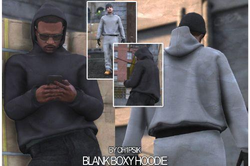 Blank Boxy Hoodie (Hood Up + Hood Down) [MP Male]