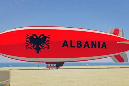 Blimp Albanian Flag Texture