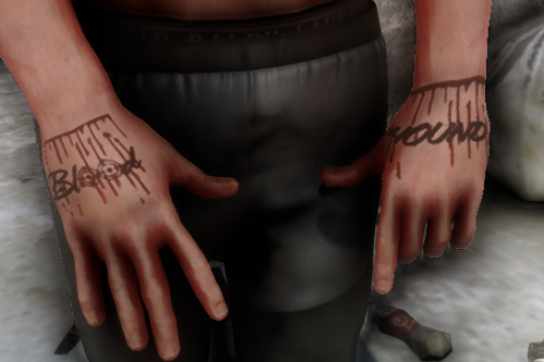 Bloodhound Q50 Hand Tatt