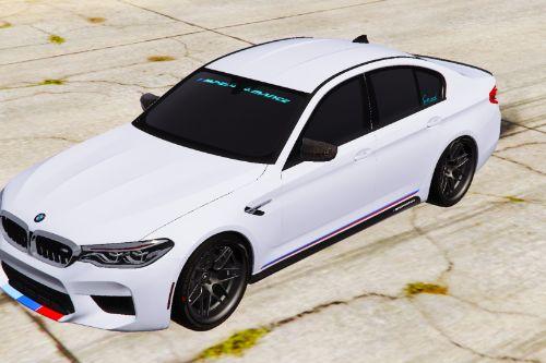 BMW M5 F90 M-Performance 2018 Body and Windows Texture Livery Skin OLDER And WISER