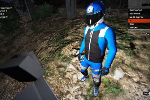 BMW motorcycle suit for michael