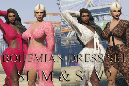 Bohemian Dress Set For MPFemale (Slim Body and STV2)
