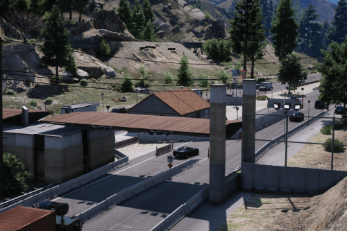 Borderpatrol Checkpoint with station [YMAP /FiveM]