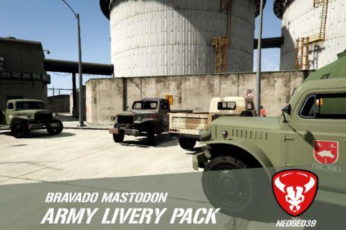 Bravado Mastodon Army Livery Pack [REPLACE]