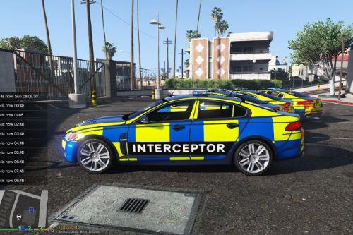 British Police Jaguar XFR Interceptor