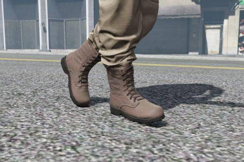 Brown Military Boots
