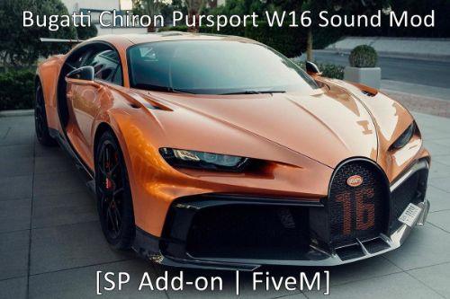 Bugatti Chiron Pursport W16 Sound Mod [SP Add-on | FiveM]