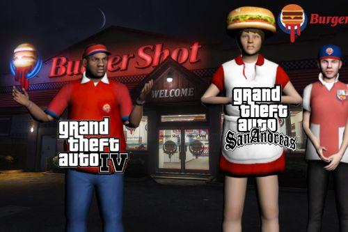 Burger Shot PED GTA SA & GTAIV [NEW PED]