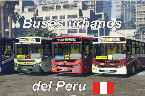 Buses urbanos del Peru