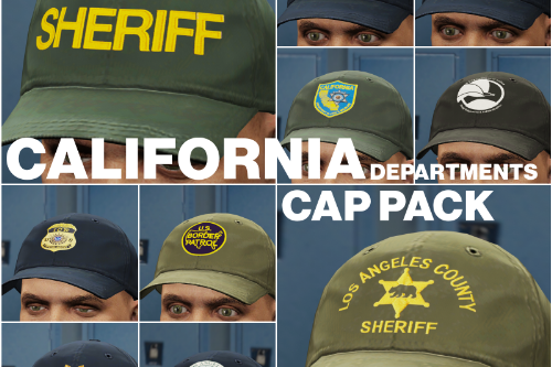 California Departments Cap Pack [EUP] [FiveM Ready] [Male & Female]